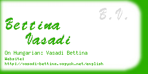 bettina vasadi business card